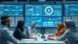 AI engineer working on machine learning model in GCC tech hub, symbolizing top-paying AI jobs in 2025