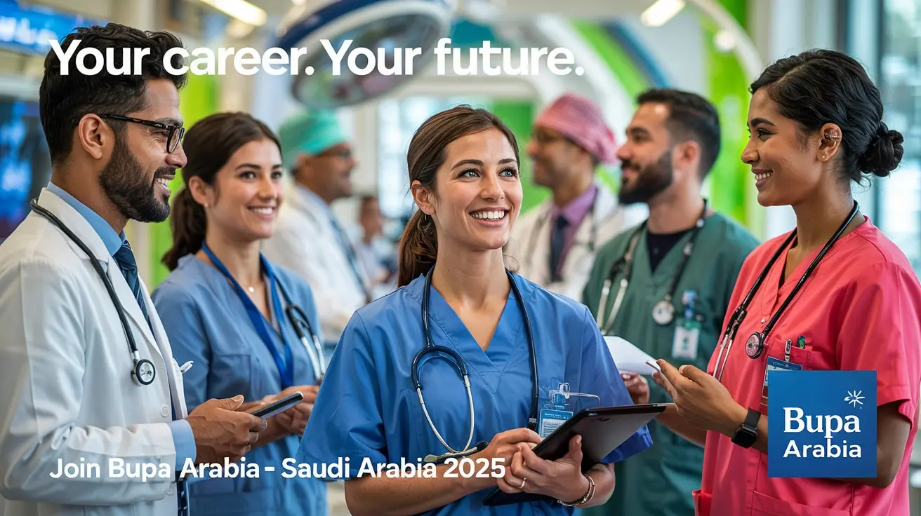 Hospital staff team working together – Explore Bupa Careers in Saudi Arabia 2025