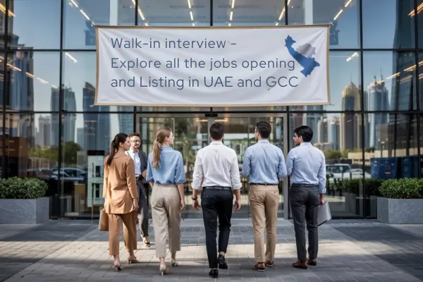 Walk-in interview job seekers meeting recruiters in Dubai