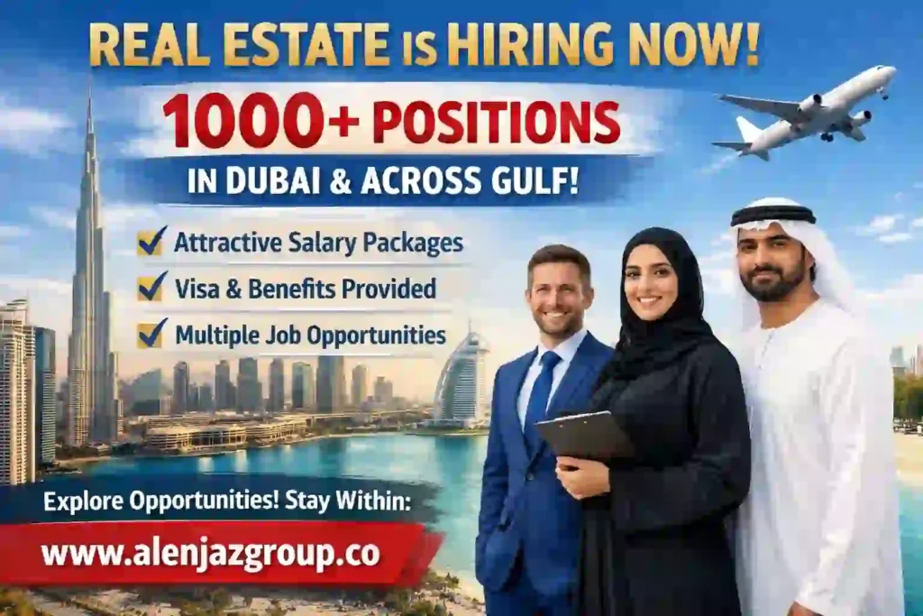 UAE real estate jobs hiring now apply via Al Enjaz Job Portal