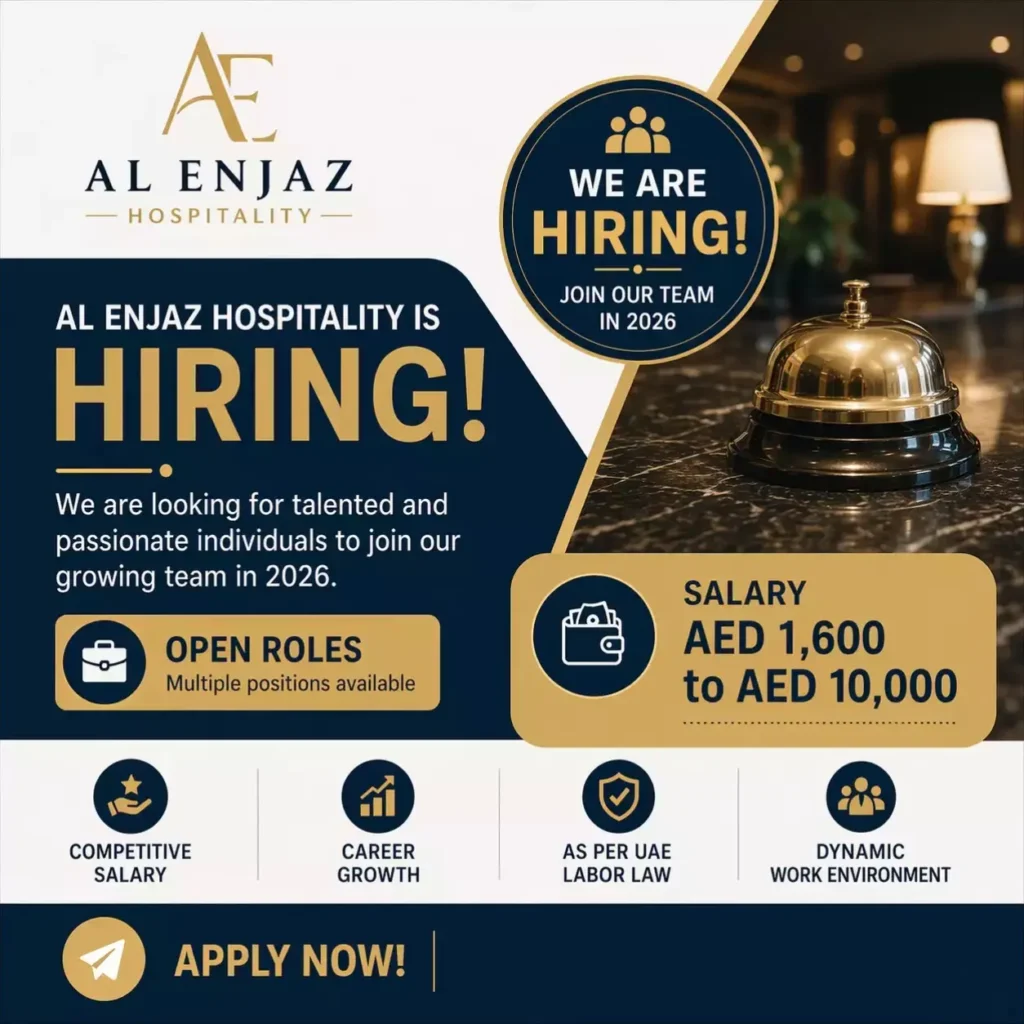 Vacancy Banner Post - Al Enjaz Hospitality